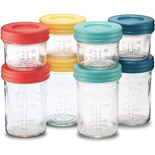 Mason Jar Storage for Breastmilk (Mixed Jar Set - 8 Pack)