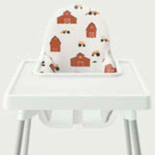 Highchair Cushion Cover - Beans on Sage – Yeah Baby Goods