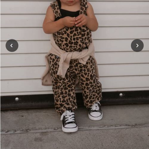 Leopard Print Overalls
