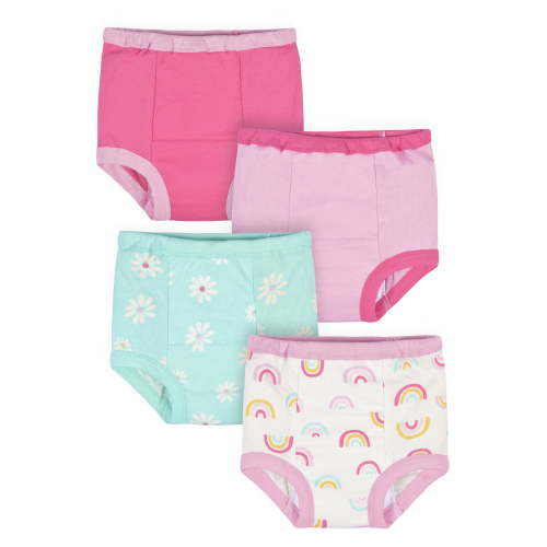 Gerber Toddler Neutral Training Pants, 4-Pack, Sizes 2T-3T