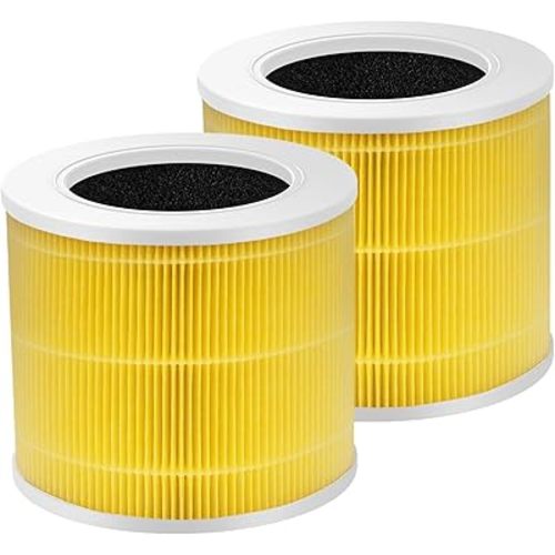 Core Mini-P Air Purifier Pet Allergy Replacement Filter for LEVOIT Core Mini Air Purifier, Core Mini-P Filter, 3-in-1 Pet Care High Efficiency H13 HEPA Filter, Core Mini-RF, Yellow
