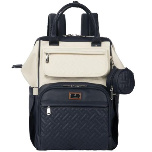 BabbleRoo Premium Vegan Leather Diaper Bag Backpack, Travel Backpack, Spacious & Stylish Nappy Organizer