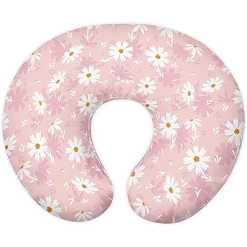 Pink Daisy Nursing Pillow and Positioner Detachable Newborn Original Breastfeeding Slipcover Case U-Shaped Head Support Protector Cushion Easy Care