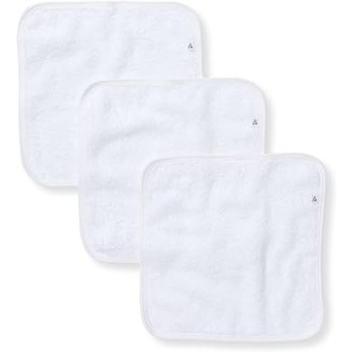Burt's Bees Baby Infant Washcloths, 100% Organic Cotton, Soft and Super Absorbent Knit Terry & Woven Terry Wash Cloth