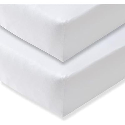 Burt's Bees Baby Essential Organic Cotton Fitted Crib Sheet, Breathable for Boy Girl Standard Crib & Toddler Mattresses