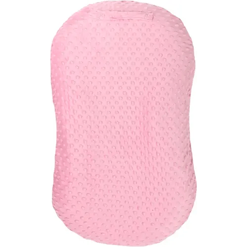 Mila Millie Water Resistant Removable Cover for Newborn Lounger | Minky Sensory Touch Slipcover for Baby Floor Seat | Premium Quality Soft Wipeable Fabric | Hypoallergenic (Blush)