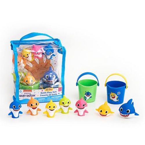 Baby Shark 10-Piece Bath Toy Set