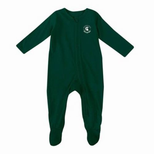 NCAA Michigan State Spartans Newborn Sleeper Bodysuit - 0-3M