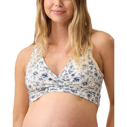 Kindred Bravely French Terry Nursing Bra for Breastfeeding and Sleep, Racerback Crossover, Soft and Stretchy Maternity Bra