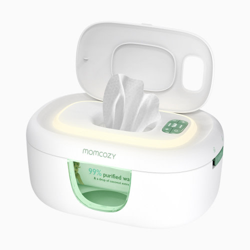 Momcozy Baby Wipe Warmer - White/Green