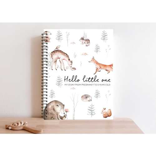 Baby Book, Woodland Nursery, Baby Boy, Baby Girl, New Mom Gift, New Baby Gift, Pregnancy Journal, Pregnancy Gift, New Mom, Pregnancy, C7A