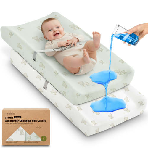 2-Pack Soothe [Protect+] Waterproof Changing Pad Covers