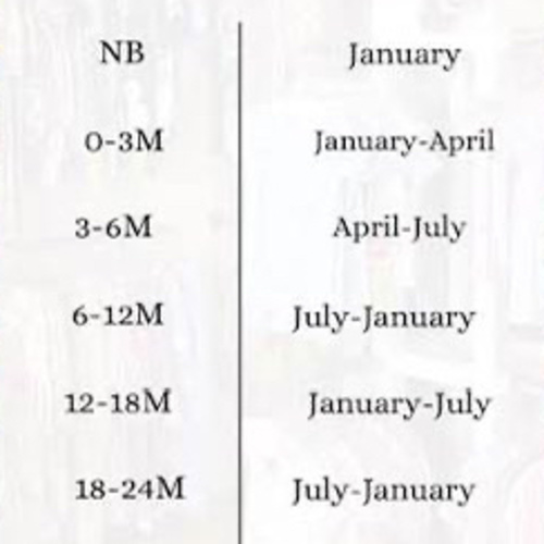 January mama’s, here is your perfectly crafted sizing guide ✨❤️ Come s... | size guide for july baby | TikTok