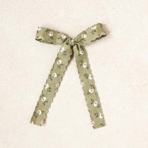 Petite Sunday Hair Bow • Gardenia | Toddler + Girls Hair Bow Clip (Small Batch)