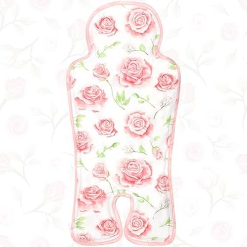 Pinkunn Gel Car Seat Baby Cooling Pad for Summer Breathable Stroller Cooler Pad Multifunctional Carseat Cooling Mat for Baby Child Dining Chair Safety Seat Stroller(Pink,Flower)