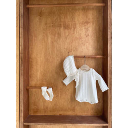 Pointelle Romper and Bonnet (Set) – My B.