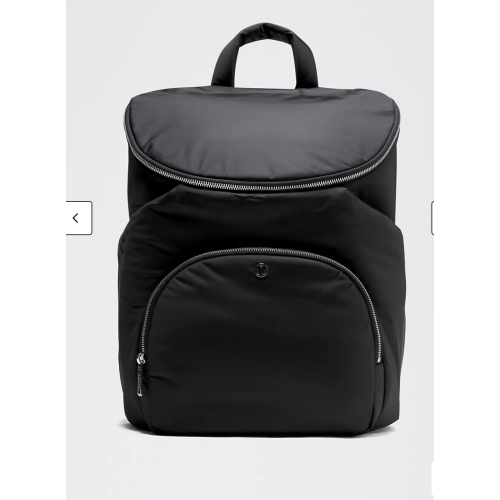 Lululemon New Parent Diaper Backpack, Black/Sheer Oak