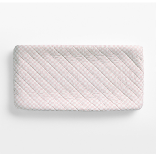 Venice Hushed Violet Organic Cotton Baby Changing Pad Cover by Leanne Ford