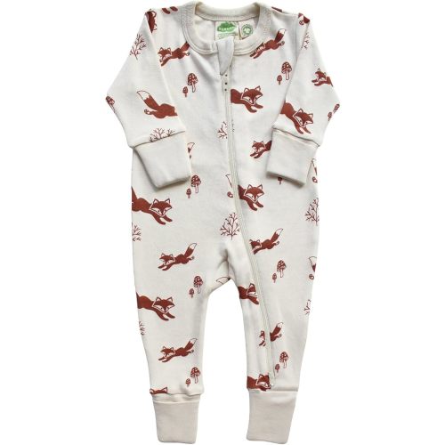 PARADE Organic Holiday Print '2-Way' Zip Romper
