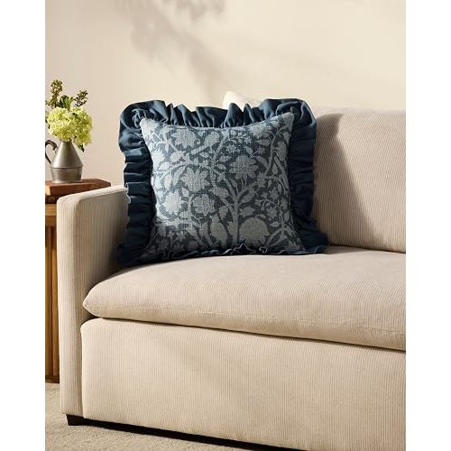 Loloi Chris Loves Julia Kathleen Collection PCJ0026 Blue 18'' x 18'' Cover w/Down Pillow