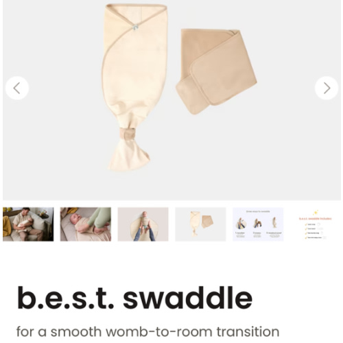 b.e.s.t. swaddle - Coconut Cream