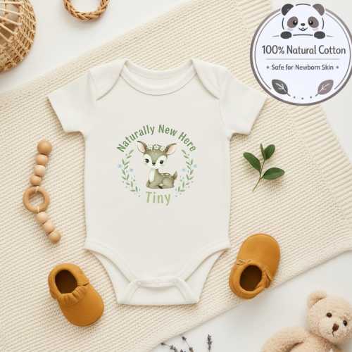 Eco Baby Bodysuit – Naturally New Here Organic Design