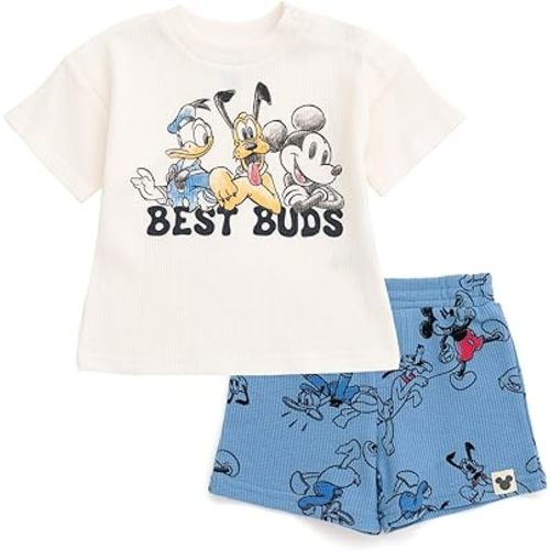 Disney Boys' 2-Piece Tee and Shorts Set for Baby & Kids