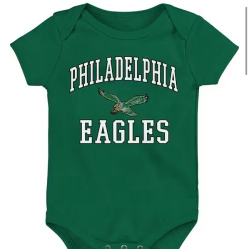 Philadelphia Philadelphia Eagles KELLYGREEN Baby #1 Design One Piece - 13347072