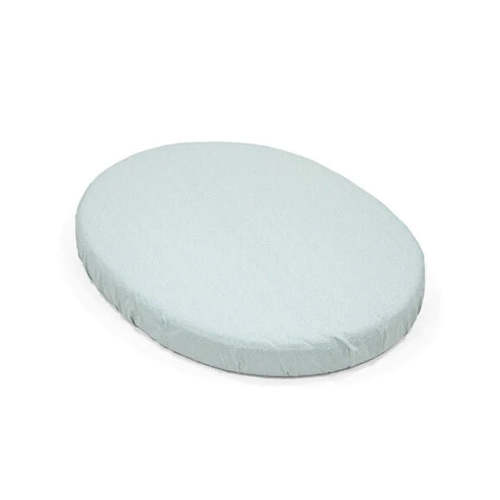 Sleepi Mini Fitted Sheet - Dots Sage