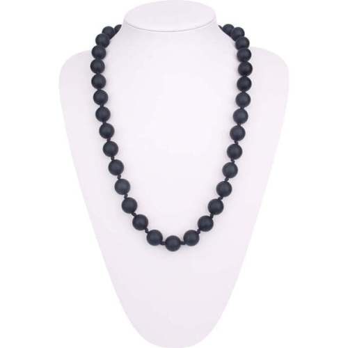 Silicone Teething Necklace, Black - Les Enfants | Maisonette