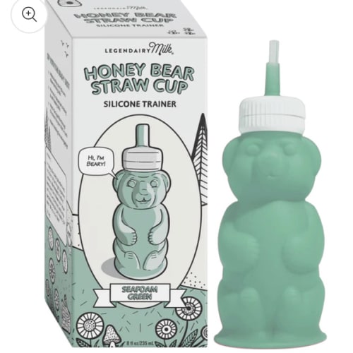 Honey Bear Straw Cup | Silicone Training Cup | Legendairy Milk