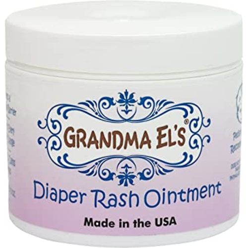 Grandma El’s Diaper Rash Ointment – Gentle Protection & Relief for Baby’s Delicate Skin – Pediatrician-Approved Moisturizing Barrier – Safe for Cloth & Disposable Diapers – 3.75 oz Jar