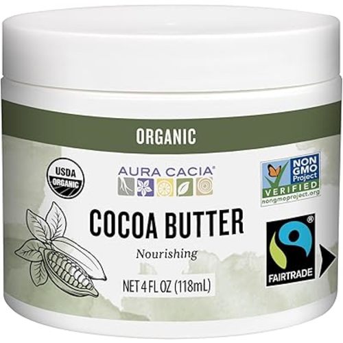 Aura Cacia Natural Cocoa Butter, 4 Ounce (113 g)