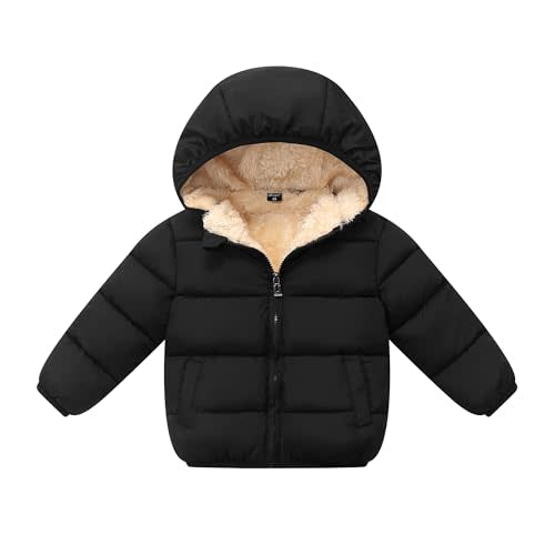 Toddler Baby Hooded Down Jacket Boys Girls Kids Thicken Warm Winter Coat Outerwear 1-7t