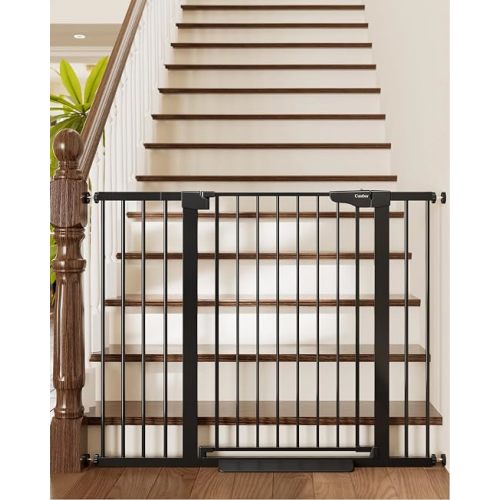 Cumbor 36" Extra Tall Baby Gate for Stairs, 30-48"