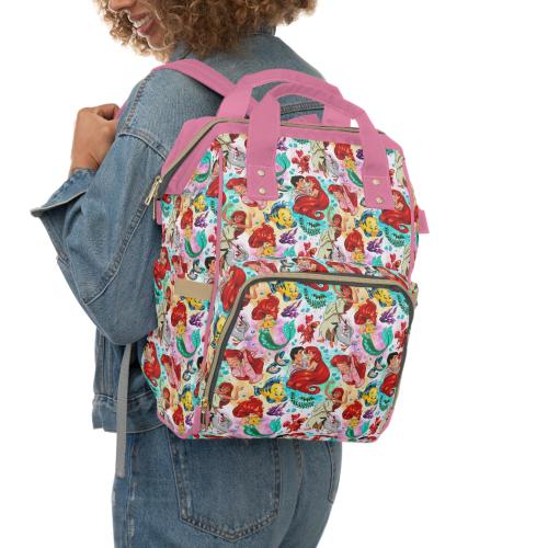 Little Mermaid Multifunctional Diaper Backpack
