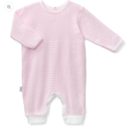 Paty Knit Long Sleeve Solid Color Romper - PatyInc