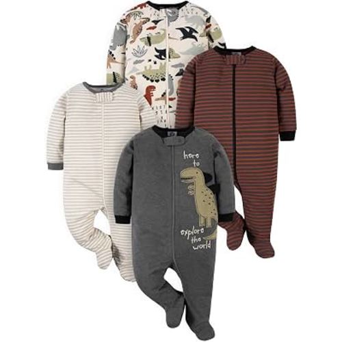 Gerber Baby Boys' 4 Pack Sleep 'N Play Footie