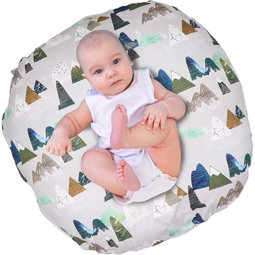 TANOFAR Mountains Newborn Lounger Pillow Cover, Lounger Cover for Boys Girls, Snugly Fit Infant Lounger for Baby, Infant Removable Slipcover, Breathable & Reusable (Lounger Pillow Not Included)