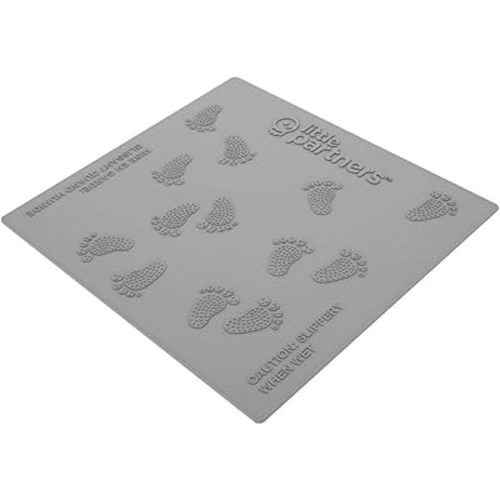 Little Partners Silicone Mat, Only Compatible with The Learning Tower, LTD, and Chef Series Edition Platforms (Not The Explore 'N Store or Folding Tower), Non-Slip Grip Washable Protector (Grey)