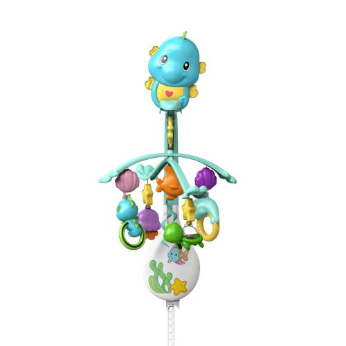 Fisher Price DFP12 3 in 1 Soothe and Play Seahorse Mobile with Removable Rattles