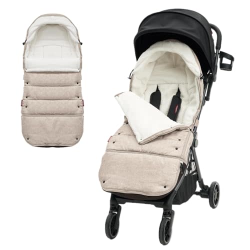 Momcozy Stroller Footmuff | Universal, Weather-Proof, Warm Stroller Bunting Bag | Extendable Winter Cover | Adjustable Buckle