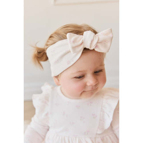 Organic Cotton Headband - Pauline Pink – Jamie Kay USA