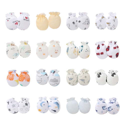 TELOLY 16 Pcs Baby Mittens,Anti-Scratching Hands Newborn Mittens,Safety Protection Baby Mittens 6-12 Months