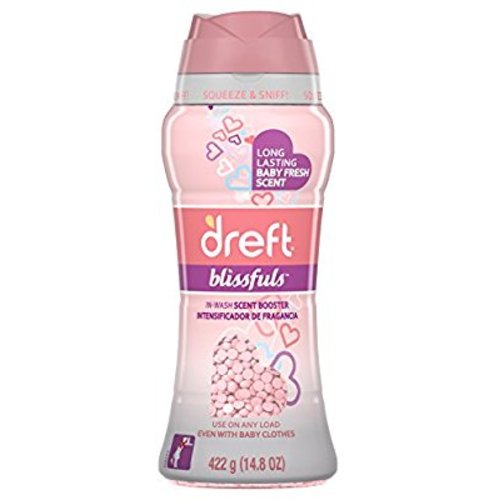 Dreft Blissfuls In-Wash Scent Booster Beads, Baby Fresh, 14.8 Ounce