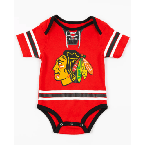 INFANT & NEWBORN CHICAGO BLACKHAWKS HOCKEY JERSEY CREEPER