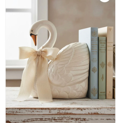 Stoneware Swan Bookend - Be Made