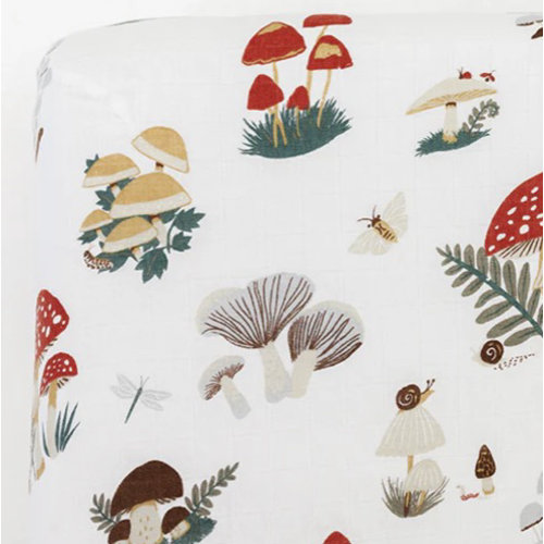 Mushroom Crib Sheet – Clementine Kids