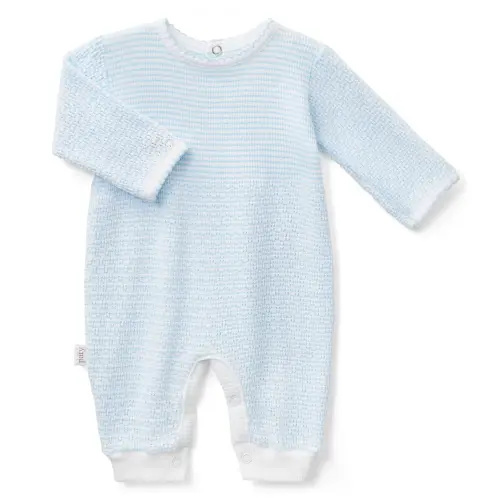 Paty Knit Solid Color Long Sleeve Romper - PatyInc