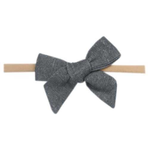 Classic Baby Bow - Slate